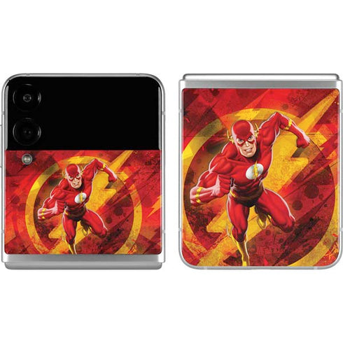 DC Comics The Flash Action Pose Galaxy Z Flip4 5G Skin